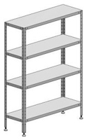 Стеллаж кухонный Марихолодмаш С-4-0,5/0,95/1,8 оцинк. сталь