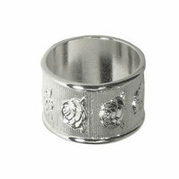 Кольцо для салфеток алюминий серебро  KL