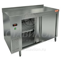 Стол тепловой пристенный TS 18 SN HICOLD  до +65°С   2 двери-купе  нержавеющая сталь