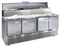 Стол холодильный для пиццы Finist СХСнпц-700-4 (нижний холодильный агрегат)