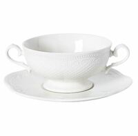 Бульонная пара 280 мл Aristocrat Noble фарфор белый