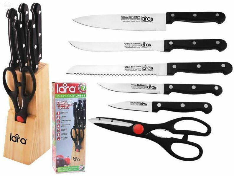 Набор ножей 7 предметов Lara Набор ножей 7 предметов Lara
