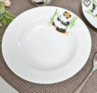 Тарелка глубокая 20 см 250 мл Кроха Панда  Добрушский фарфоровый завод