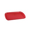 Поднос столовый 45х35 см красный полипропилен  Рестола