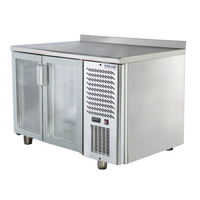 Стол холодильный 600 со стеклянными дверями с бортом TD2-G POLAIR  +1...+10°С Grande