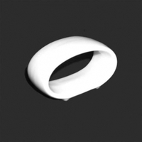 Кольцо для салфеток фарфор белый  Башкирский фарфор