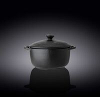 Кастрюля порционная 650 мл D11 см фарфор Слэйт Wilmax фарфор,черный 