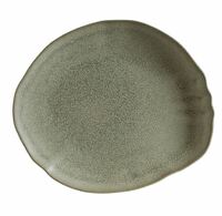 Блюдо овальное 20х17,5 см Адельфа Bonna 76593 фарфор оливковый