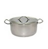 Кастрюля 10 л D31,6 см нерж.сталь с крышкой Эконом без ТРС Амет