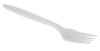 Вилка большая 180 мм кукурузный крахмал белый