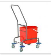 Тележка для уборки с ведром 25 л, без отжима