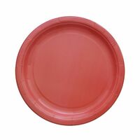 Тарелка бумажная D230 мм столовая Red красный