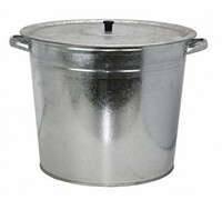 Бак 32 л для белья с крышкой оцинк.сталь  Производство металлоизделий