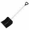 Лопата снеговая пластик №1 490х400 мм с черенком 100 см (металлическая накладка)