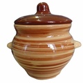 Горшок для запекания 500 мл с крышкой светло-коричневый №5 Борисовская керамика(1087724)