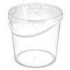 Ведро с крышкой 3,3 л D200 мм H170 мм Петрополимер PP прозрачный