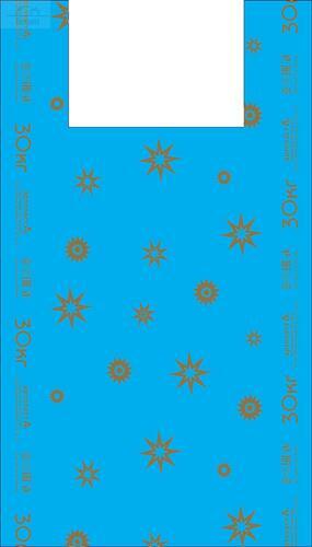 Пакет "майка" 32+16х60 см 20 мкм ПНД Звезды Пакет "майка" 32+16х60 см 20 мкм ПНД Звезды