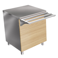 Модуль технологический АЛРПК-080 Astropit Прилавок кассовый МАРТ  без полок, 2 розетки  800