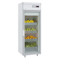 Шкаф холодильный со стеклянной дверью DM107-S без канапе POLAIR  +1…+10°С Standart без канапе
