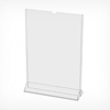 Подставка для информации А5 вертикаль  прозрачный оргстекло