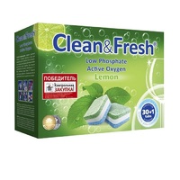 Таблетки для посудомоечных машин 30 шт Clean Fresh Таблетки для посудомоечных машин 30 шт Clean Fresh