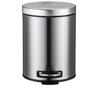 Ведро для мусора 12 л D25, Н39 см с педалью, без доводчика, нерж.сталь    Катунь