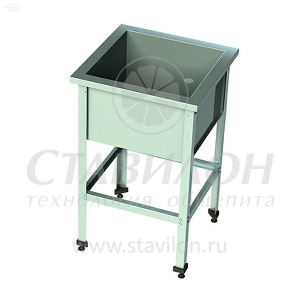 Ванна моечная 1 секц с бортом ВМТ-О 530/600 ТНН сварная оцинк сталь 450х450х300 Ванна моечная 1 секц с бортом ВМТ-О 530/600 ТНН сварная оцинк сталь 450х450х300