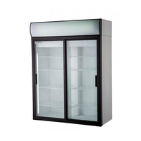 Шкаф холодильный нержавеющий со стеклянной дверью DM114-G POLAIR  +2…+10°С Grande