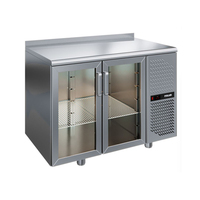 Стол холодильный 600 со стеклянными дверями с бортом TD2-GС POLAIR  +1...+10°С Grande C(Cubico)