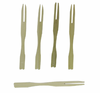 Пика деревянная H90 мм Вилочка 100 шт/уп   бамбук