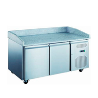 Стол для пиццы GN с гранитной столешницей HKN-PZG2 камень HURAKAN  -2...+8°С   2 двери  нержавеющая сталь