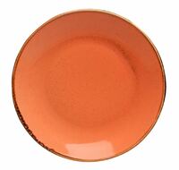 Тарелка мелкая 18 см  без полей  Orange Porland