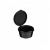Соусник с крышкой 50 мл D62 мм H30 мм PP черный