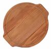 Доска разделочная круглая 410х20 мм  бук   с ушками, желобком