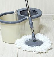 Ведро с отжимом, со шваброй, Spin Mop (ведро с отжимом 16л, швабра, насадка из микрофибры), в ассорт