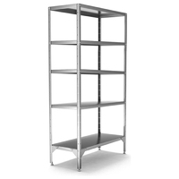 Стеллаж производственный СТЛ-О 1200/500/2000 ТНН 5 полок АСС  нерж сталь  оцинк сталь