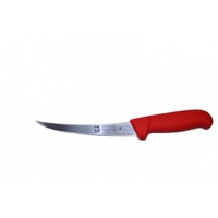 Нож обвалочный 15 см  изогнутое лезвие красный   SAFE Icel  56062
