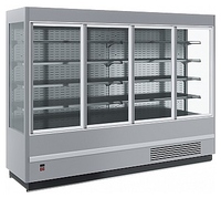 Горка холодильная Carboma FC 20-08 VV 2,5-1 Standard 9006-9005 (фронт X5, распашные двери)