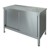 Стол тумба двери купе  островной      нержавеющая сталь  1100х600х870