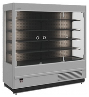 Горка холодильная Carboma FC20-08 VM 1,9-1 Light 9006-9005 (фронт X0, распашные двери)