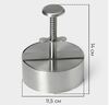 Форма для котлет  D11,5 см с -прессом Доляна Magistro Steel