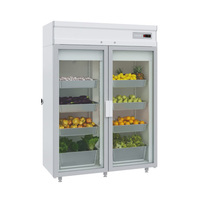 Шкаф холодильный со стеклянной дверью DM114-S без канапе POLAIR  +1…+10°С Standart без канапе