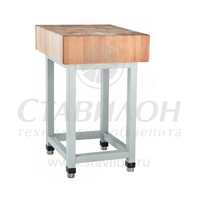 Колода разрубочная КРМ-50 Абат 120   древесина (бук склееный)  нержавеющая сталь