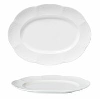 Блюдо овальное 36х27 см  Aristocrat Noble фарфор белый