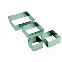 Форма Квадрат 8х8 см H4 см  нерж.сталь  КМС