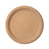 Тарелка бумажная D180 мм столовая крафт 