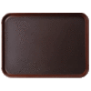 Поднос прорезиненный прямоугольный 45,5х35,5 см коричневый KMC 45824