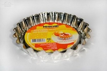 Форма для выпечки D14 см Н2,5 cм пищевая жесть Никис Форма для выпечки D14 см Н2,5 cм пищевая жесть Никис