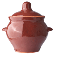 Горшок для запекания 500 мл с крышкой коричневый №5 Борисовская керамика 3050205