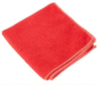 Салфетка для уборки 30х30 см 1 шт/уп КРАСНАЯ микрофибра 
